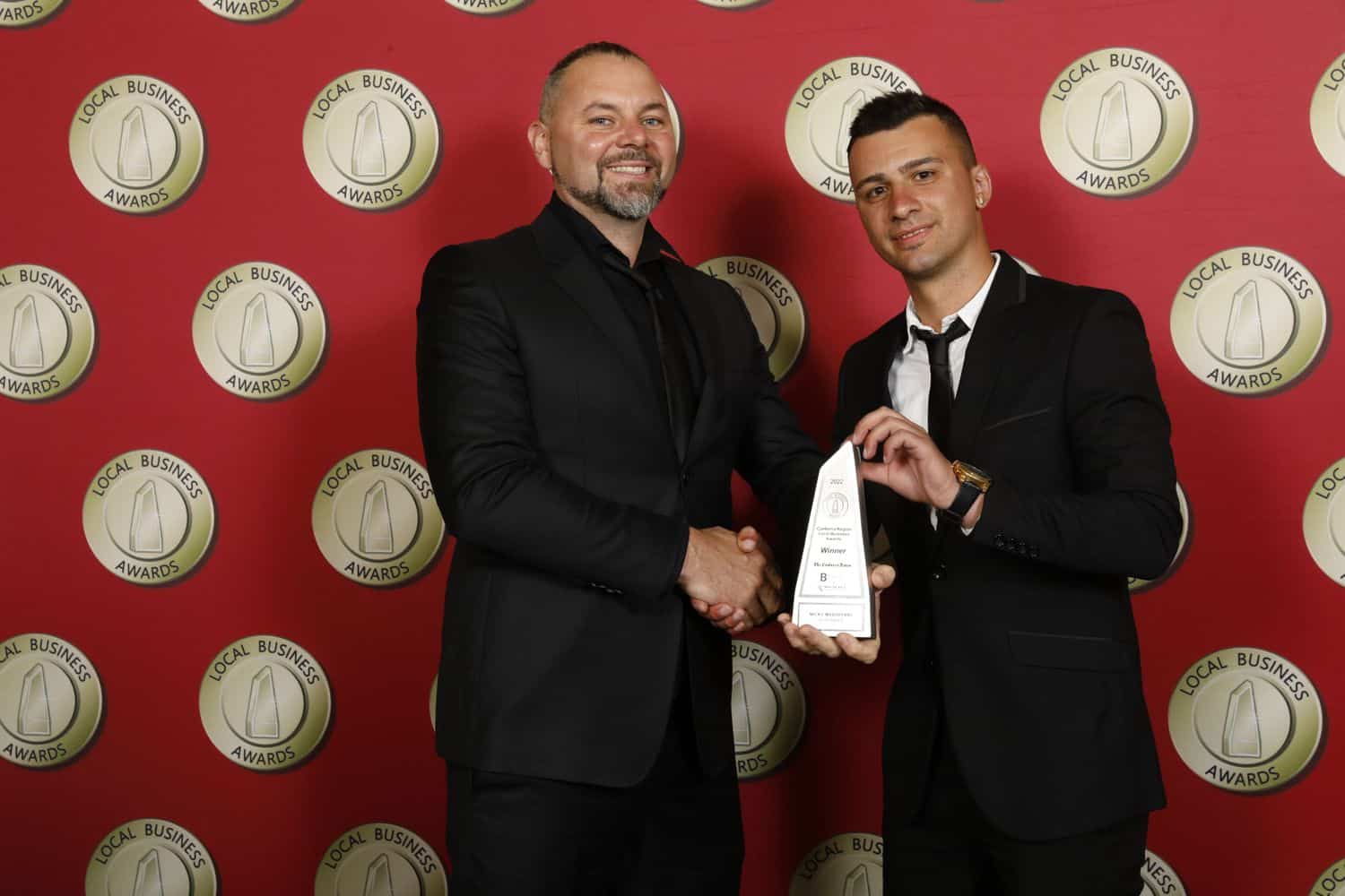 Award winners at Canberra Plumbing & Drains event, celebrating excellence in plumbing services.